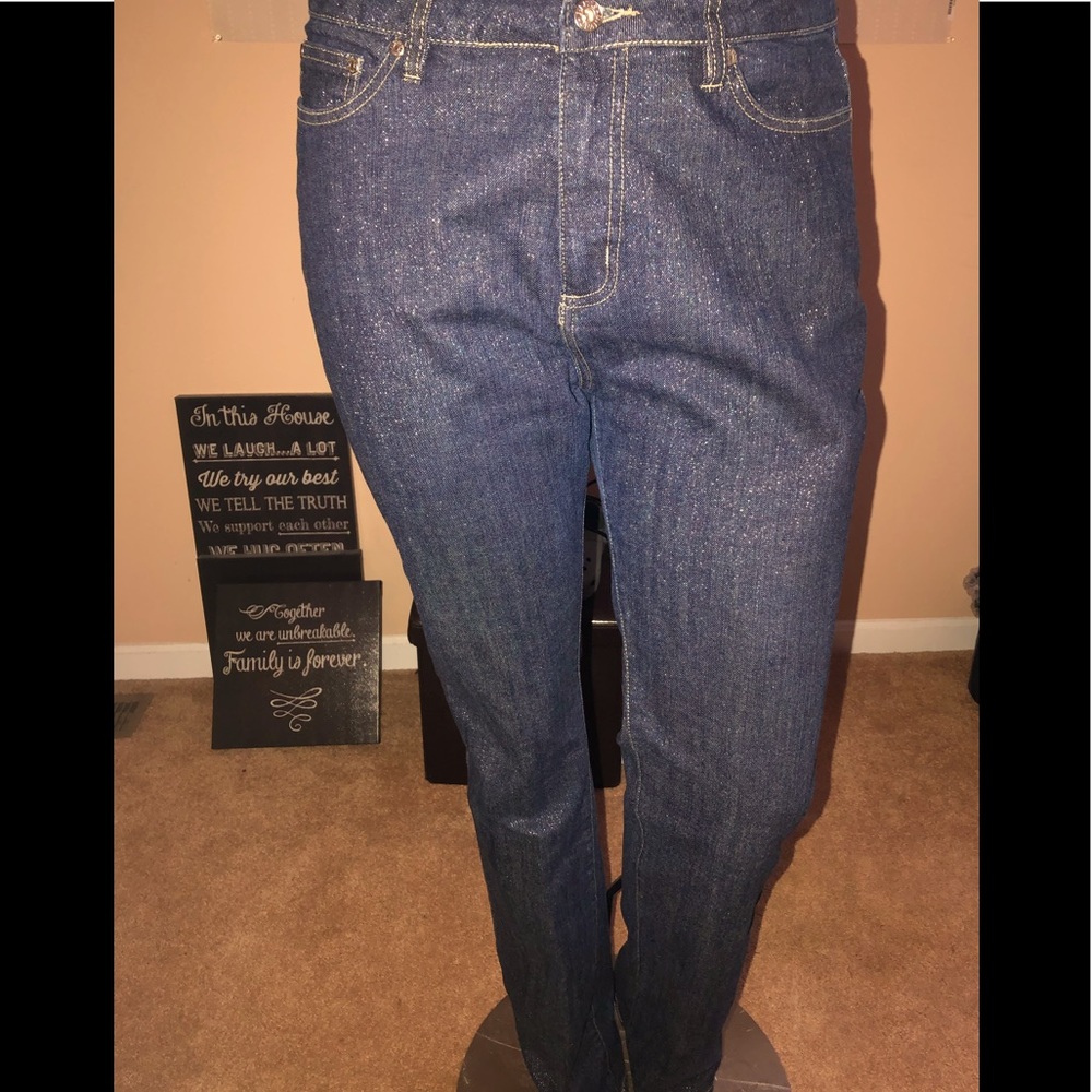 Sparkly adult jeans!